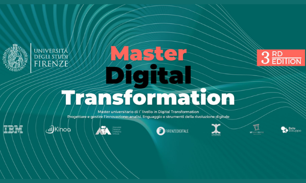 Iscrizioni aperte Master di I° livello in Digital Transformation