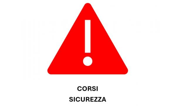 Avviso sospensione test corsi sicurezza.