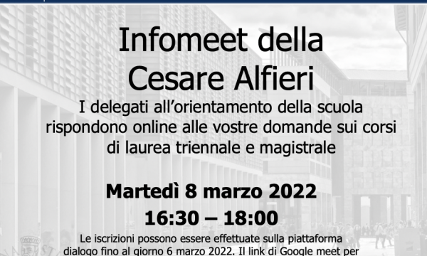 Infomeet 8 marzo 2022