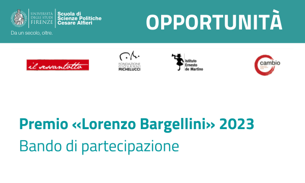 Premio Lorenzo Bargellini.